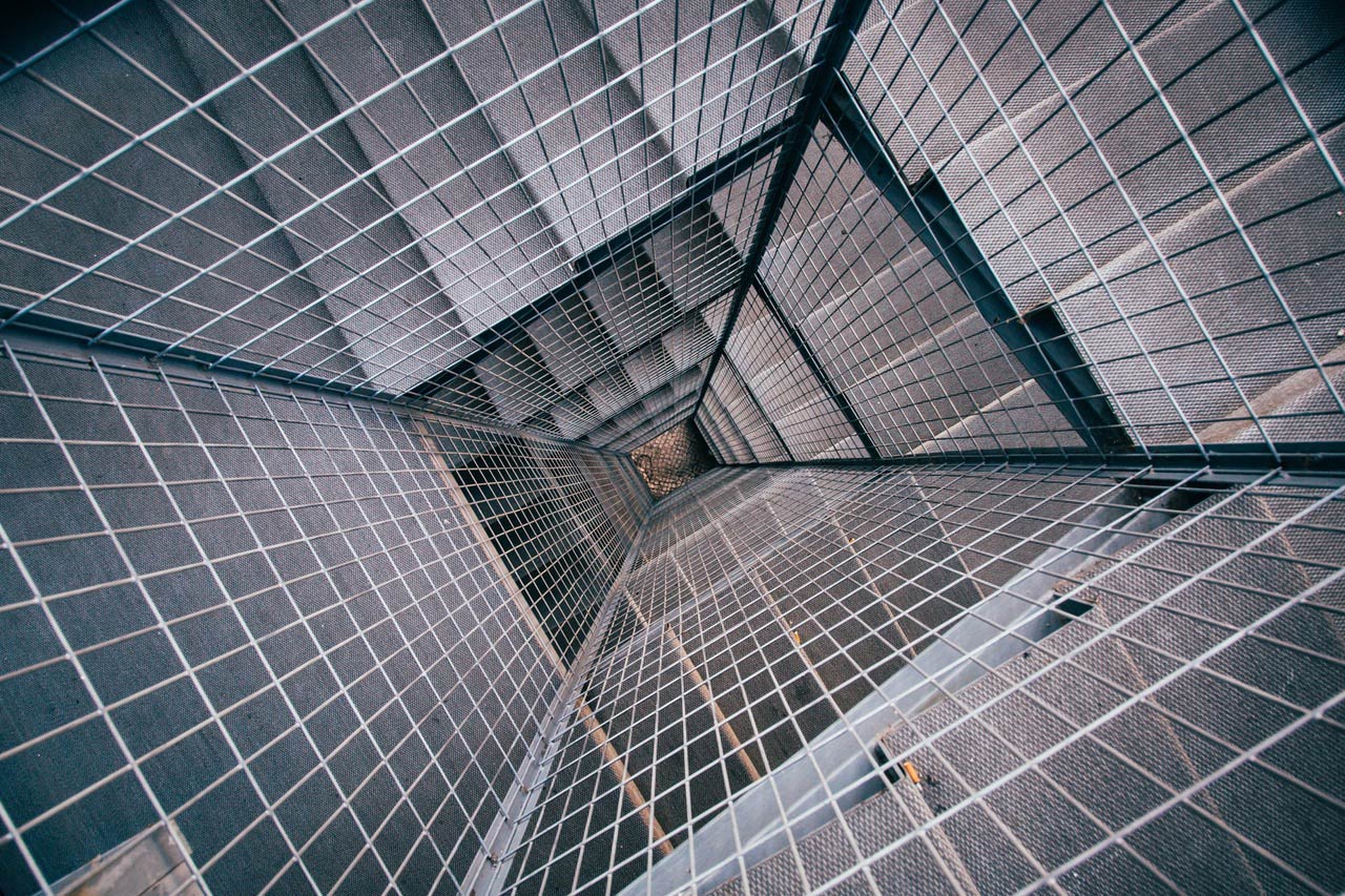 Escalera de metal